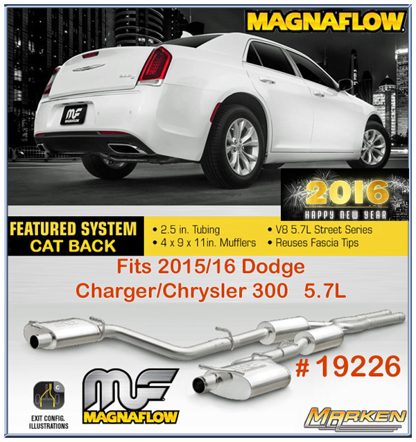 Magnaflow 2015 16 Dodge Charger Chrysler 300 Cat Back